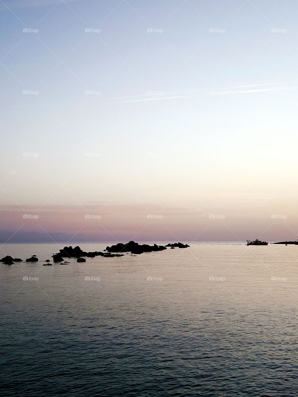 Blue hour by the sea