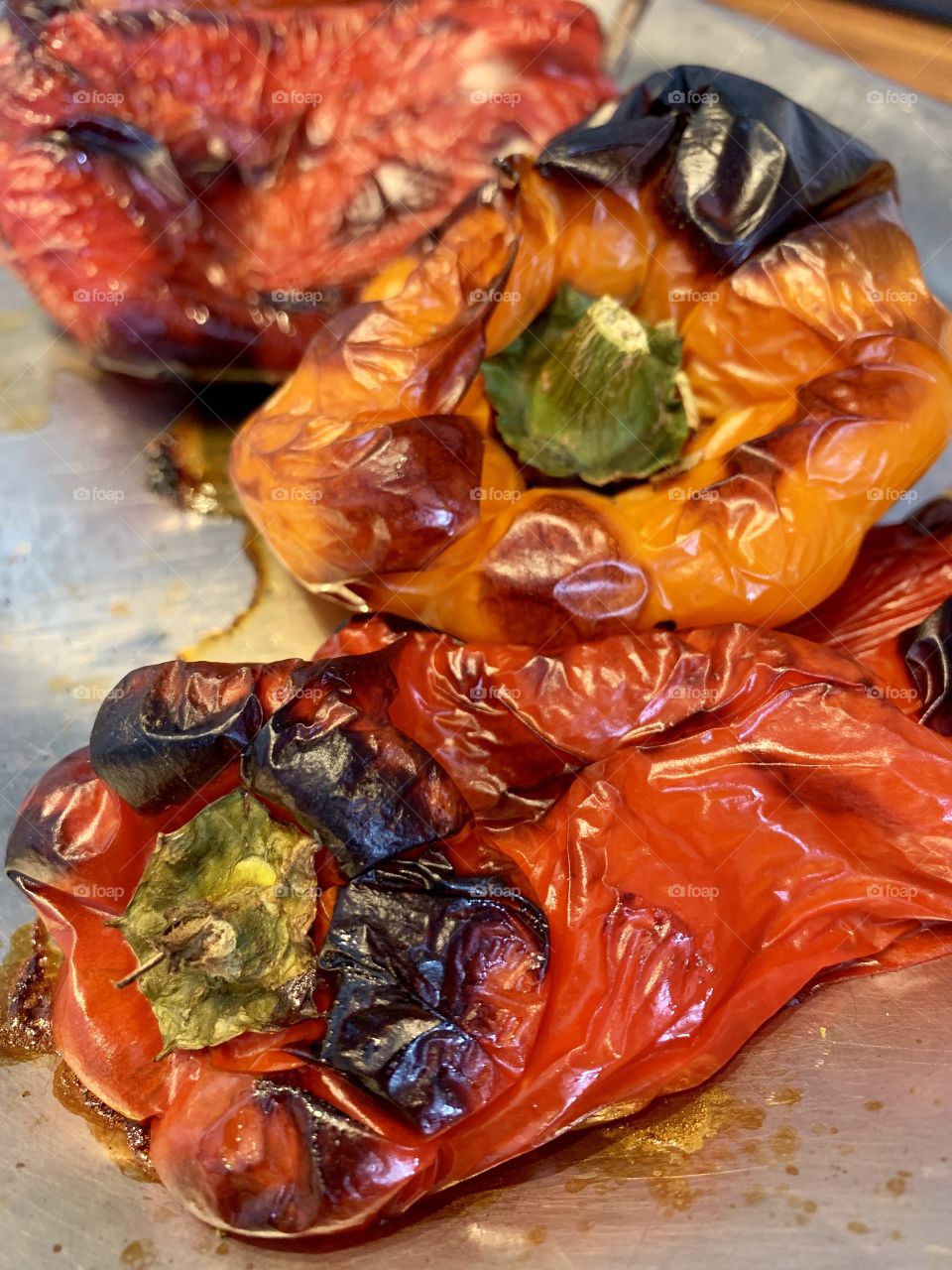 Oven roasted peppers 
