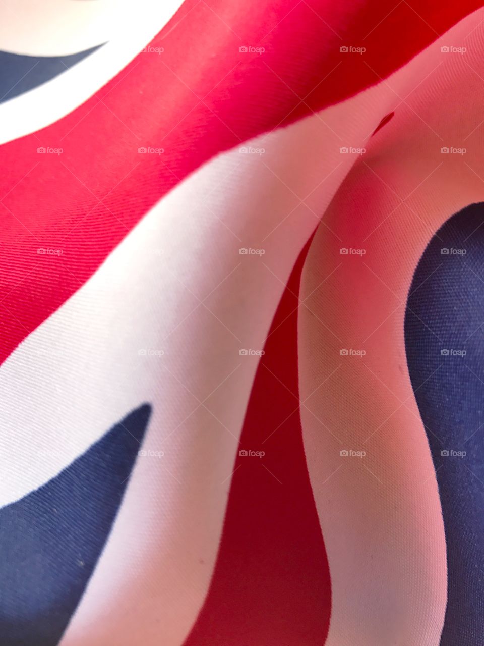 Closeup British flag vertical