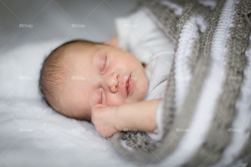 Baby sleeping beautiful and peaceful