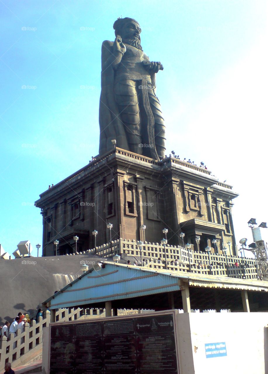 Thiruvalluvar statue in India on my trip