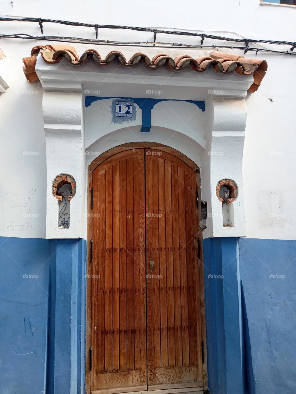 Ancien doors in Chefchaouen city of morocco