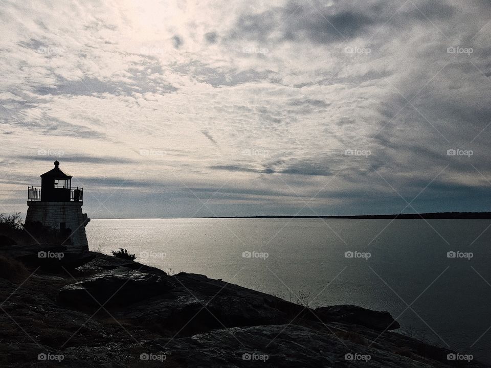 East coast Rhode Island Atlantic Ocean lighthouse