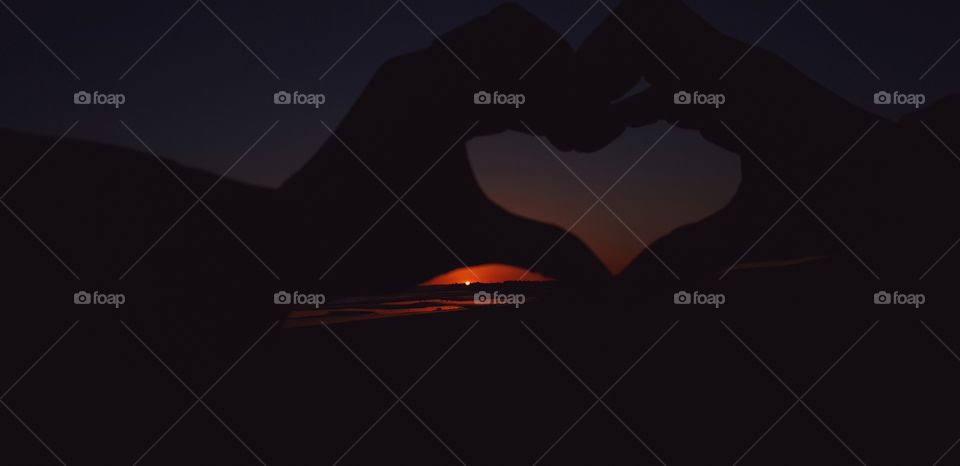 sunset and shillouete