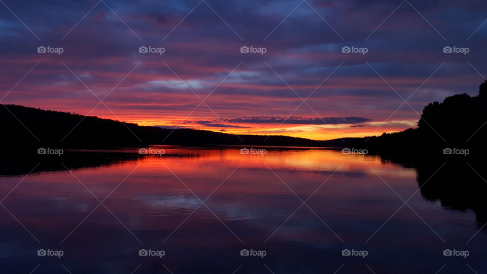 Sunset, Dawn, Water, No Person, Dusk