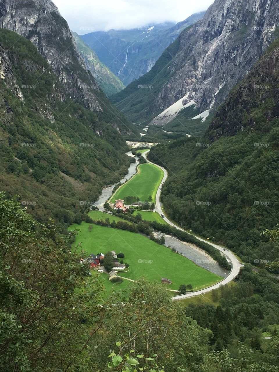 View from the mountain. Norway 