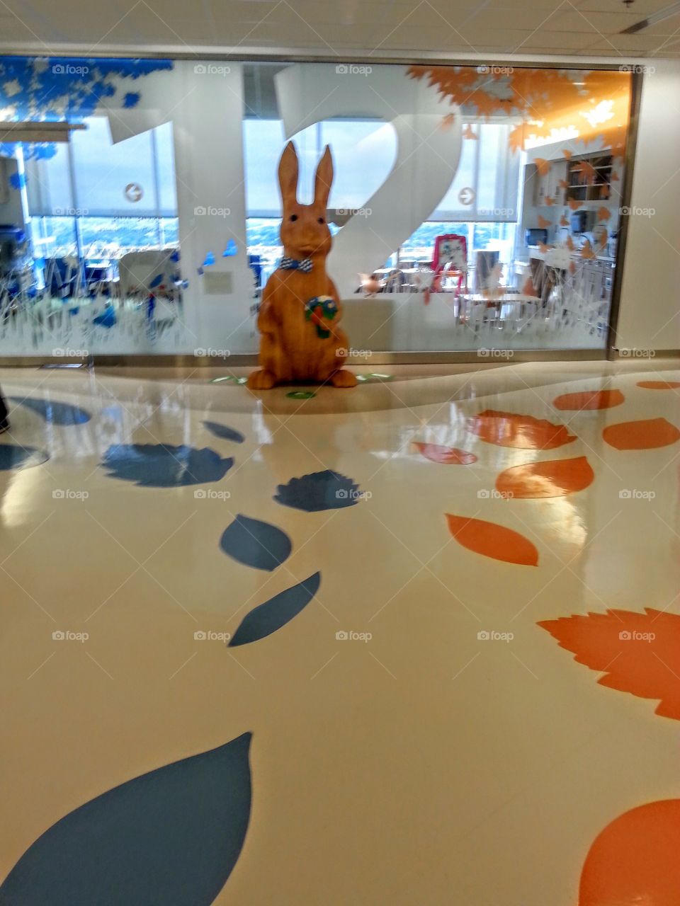 Children's Hospital Play Area. Flooring , rabbit and play area at Children's Hospital in Columbus,  Ohio.