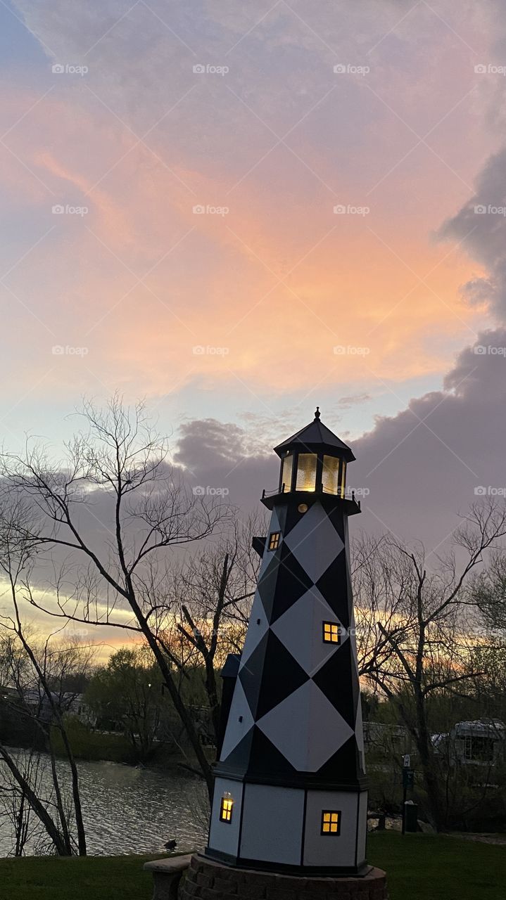 Lighthouse standing firm and is in line to be noticed after 🌞