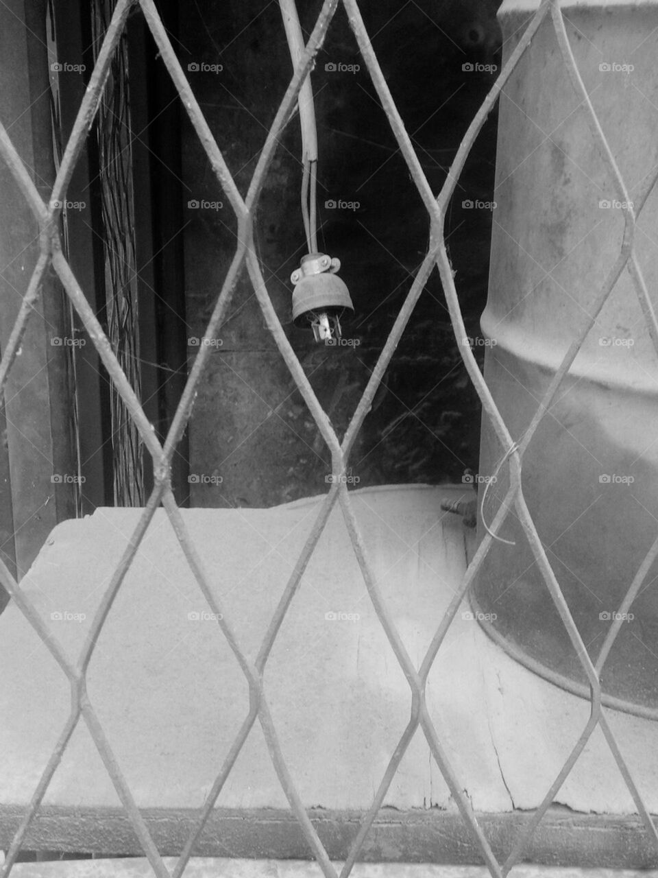 a generator plug hanging upside down