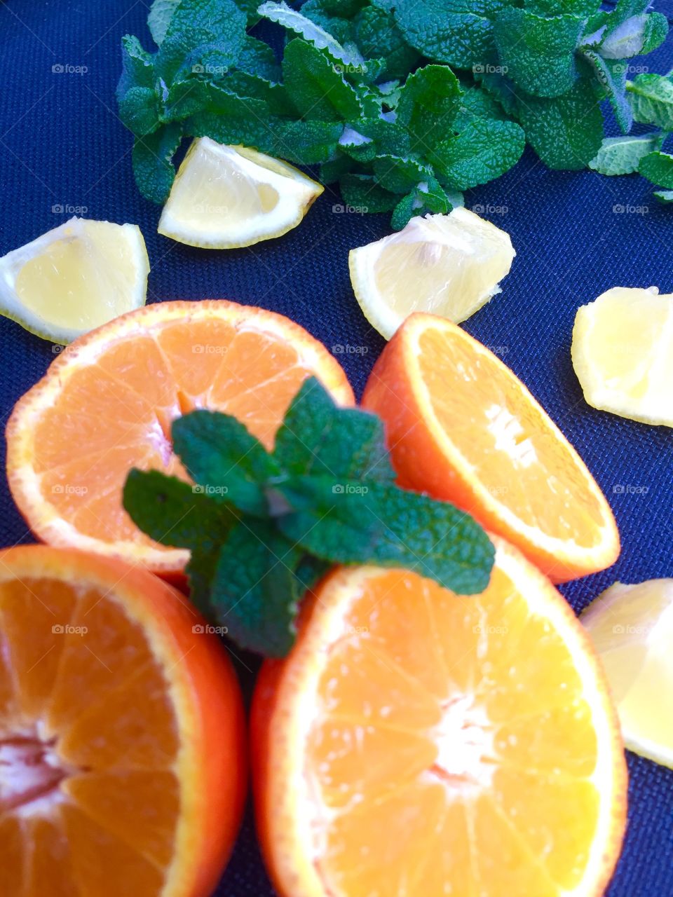 Orange & mint