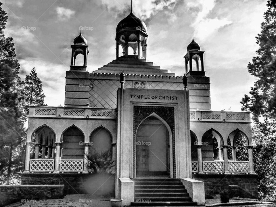 Temple hidden in Crestline