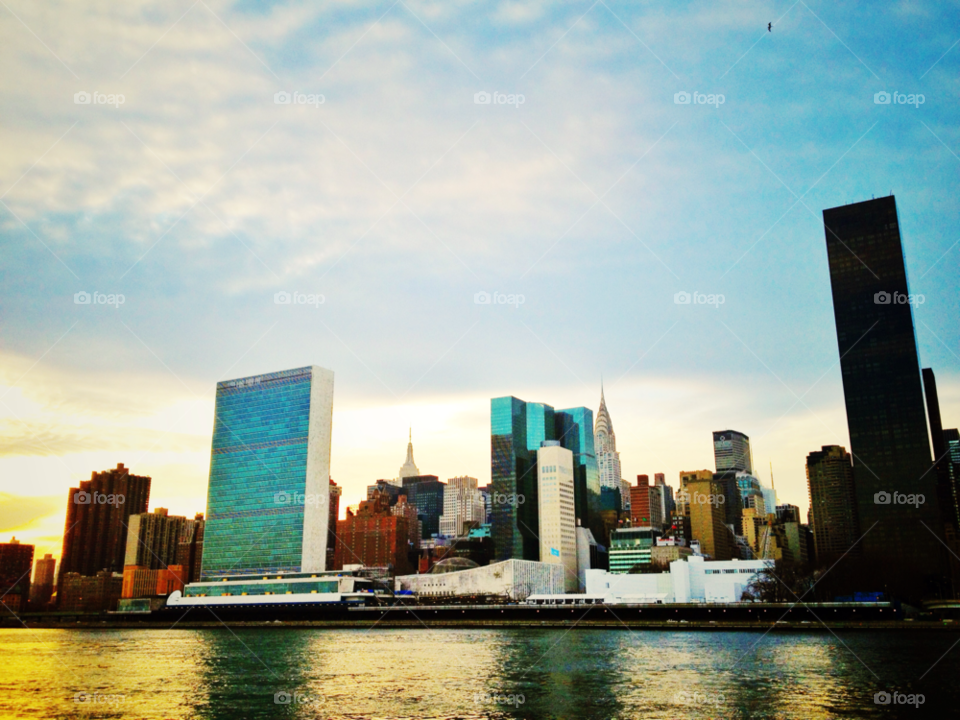 new york skyline manhattan nyc by stephenfc