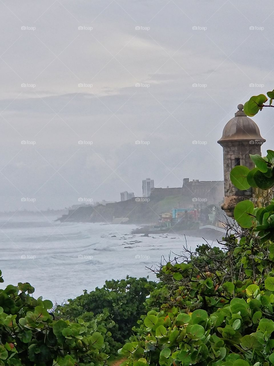 Foggy Rainy Day in Old San Juan