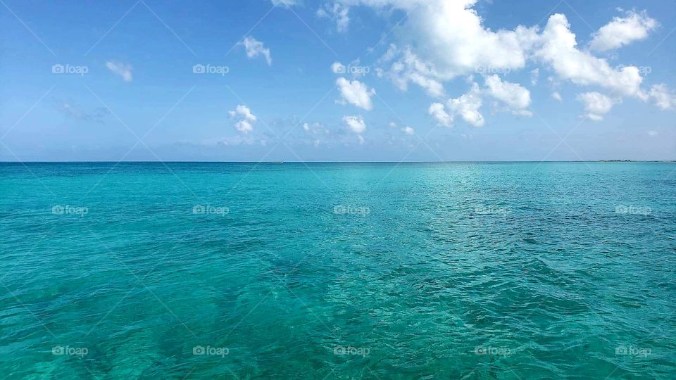 ocean water off the coast of Cozumel, Mexico
