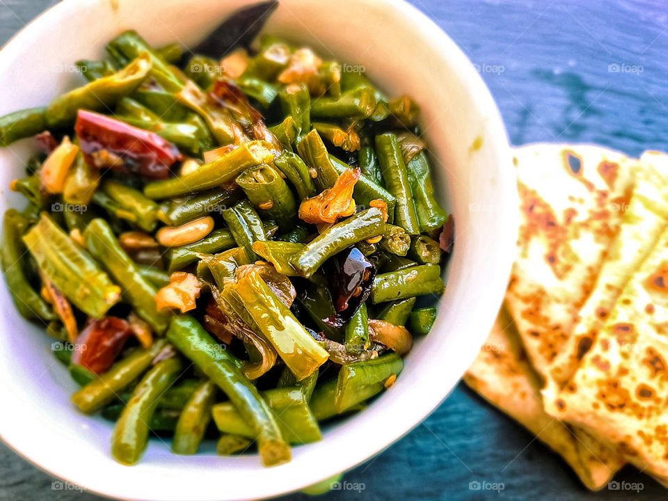 Beans traditionally cooked