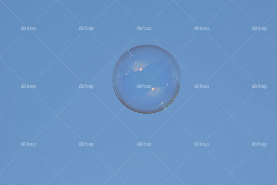 The bubble is heading to the sky