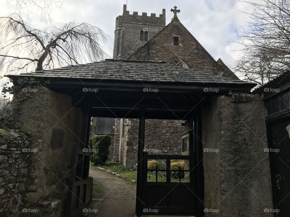 Abbotskerswell’s individual styled church entrance.