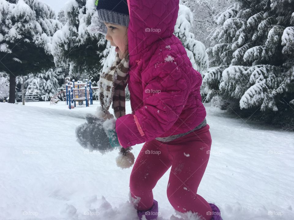 Snow, Winter, Cold, Fun, Child