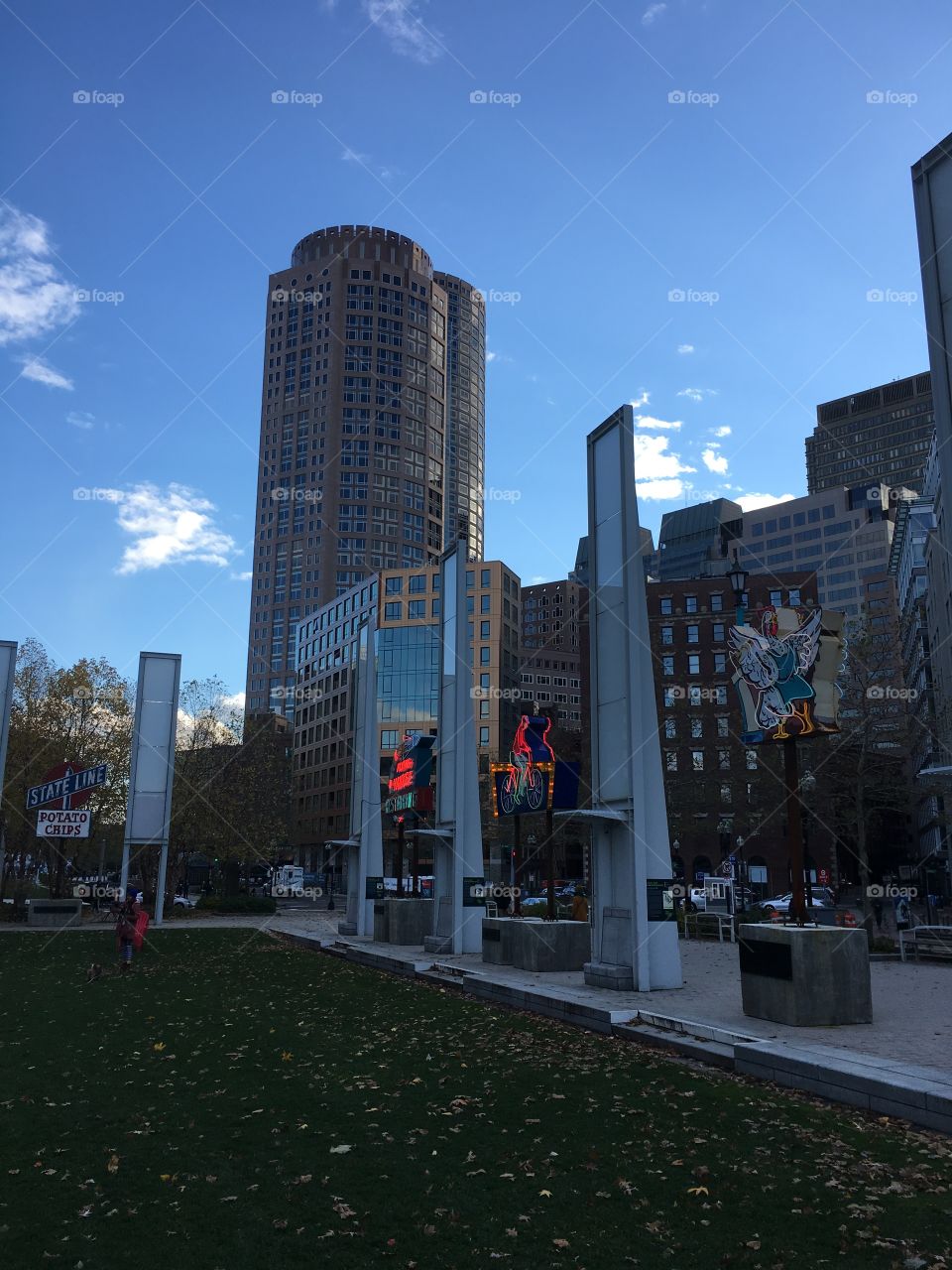 Boston in the evening light
