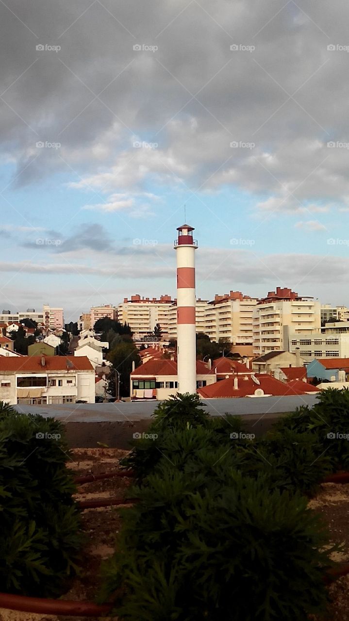 Lighthouse in the city