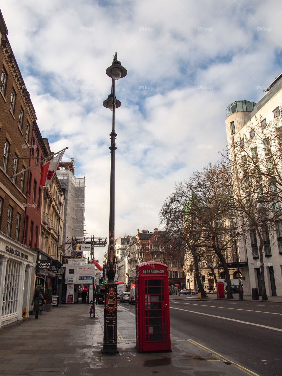 Telephone booth in London