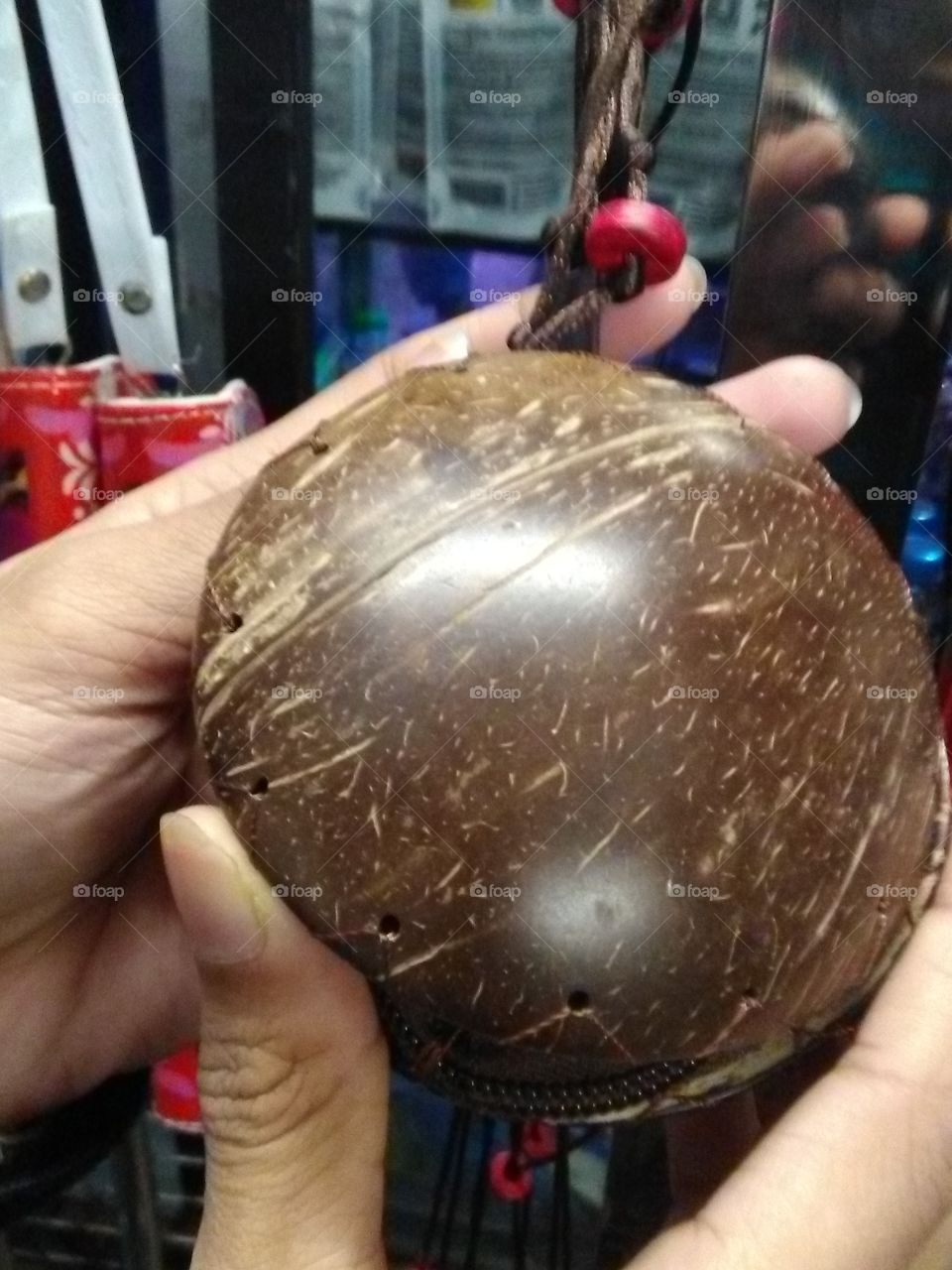 Coconut shell purse