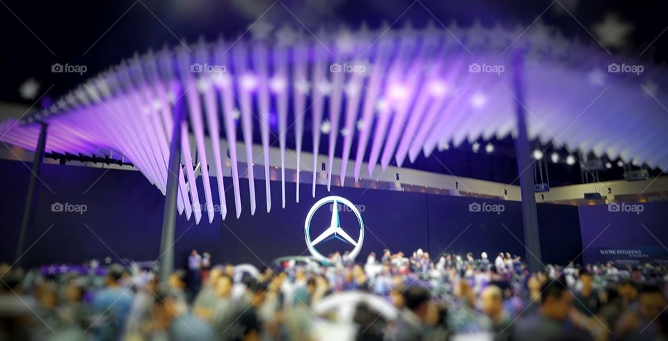 Mercedes Benz motor show exhibition