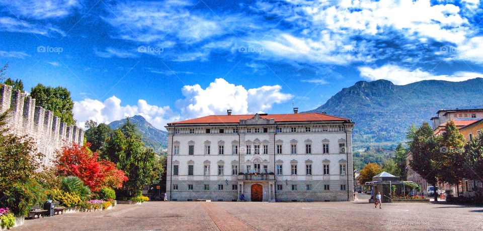 Trento. Square in Trento, Italy