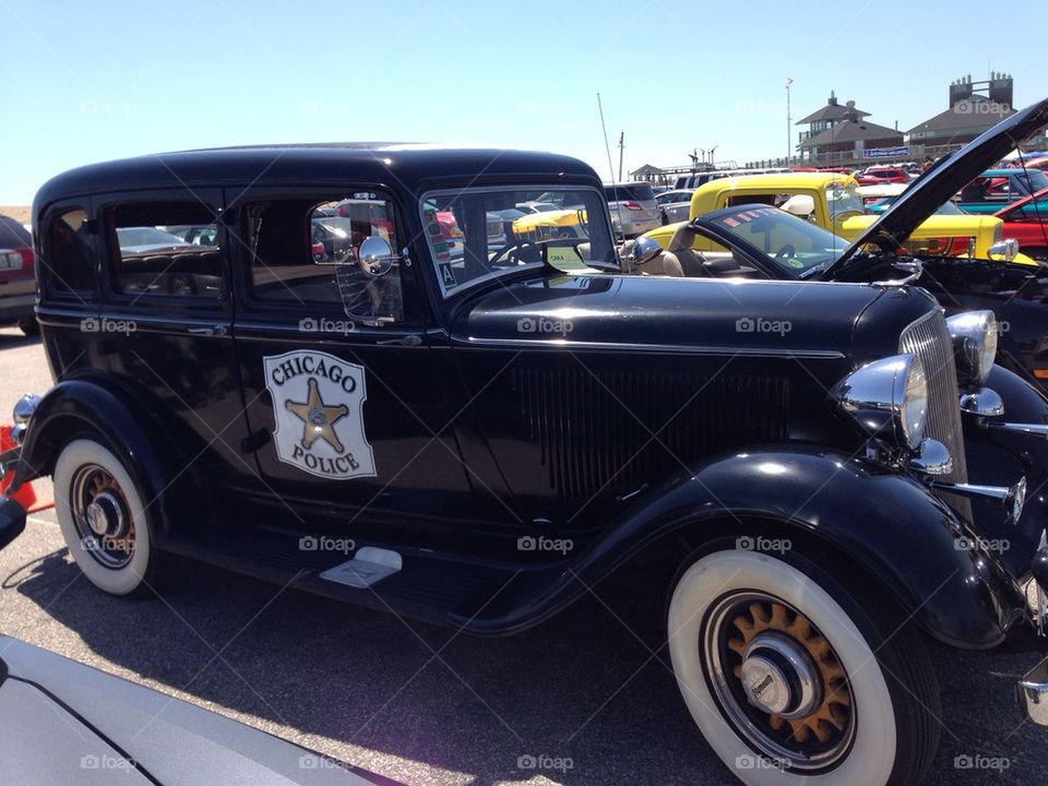 Antique Chicago police car