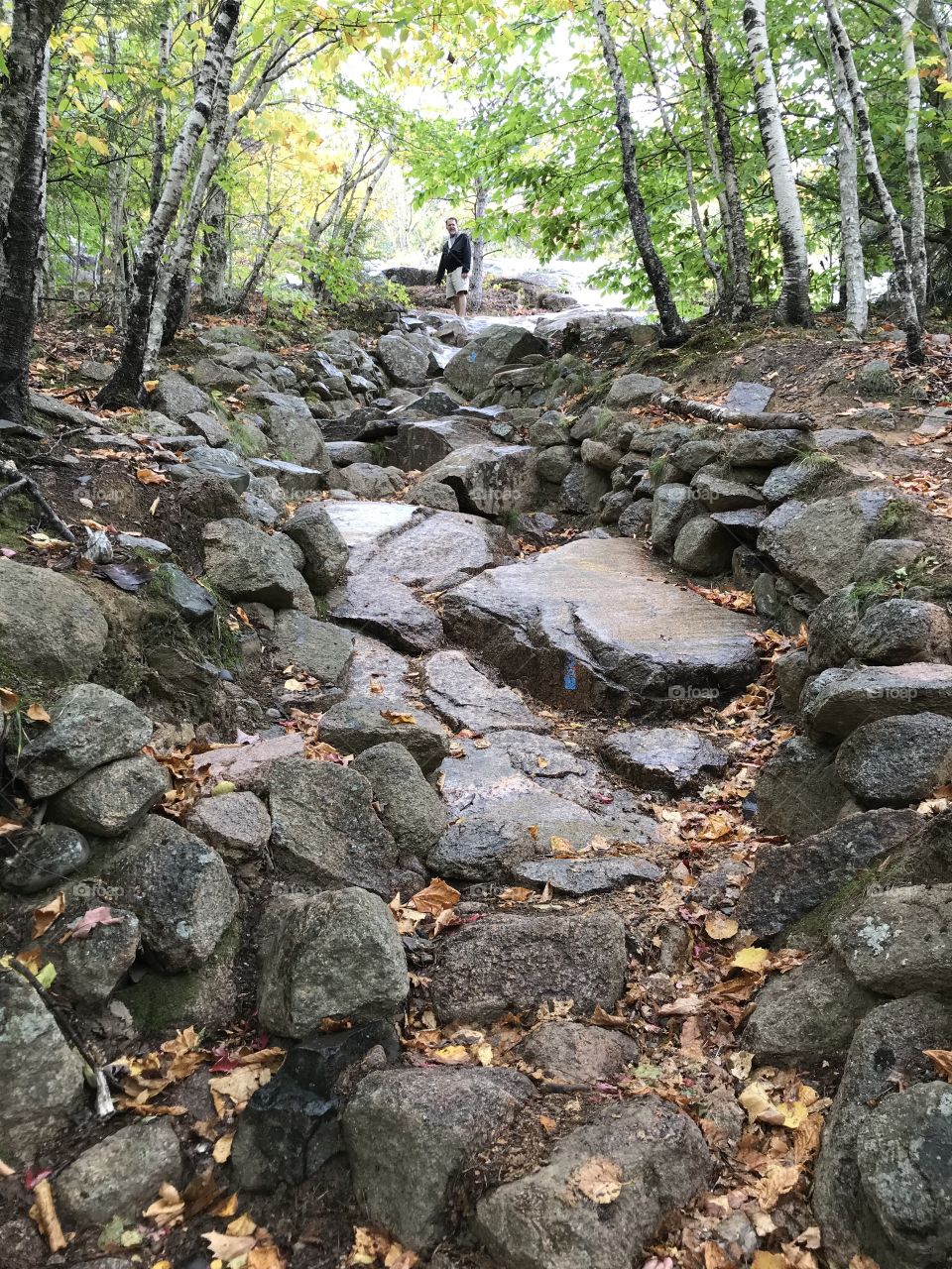 Up a rocky path