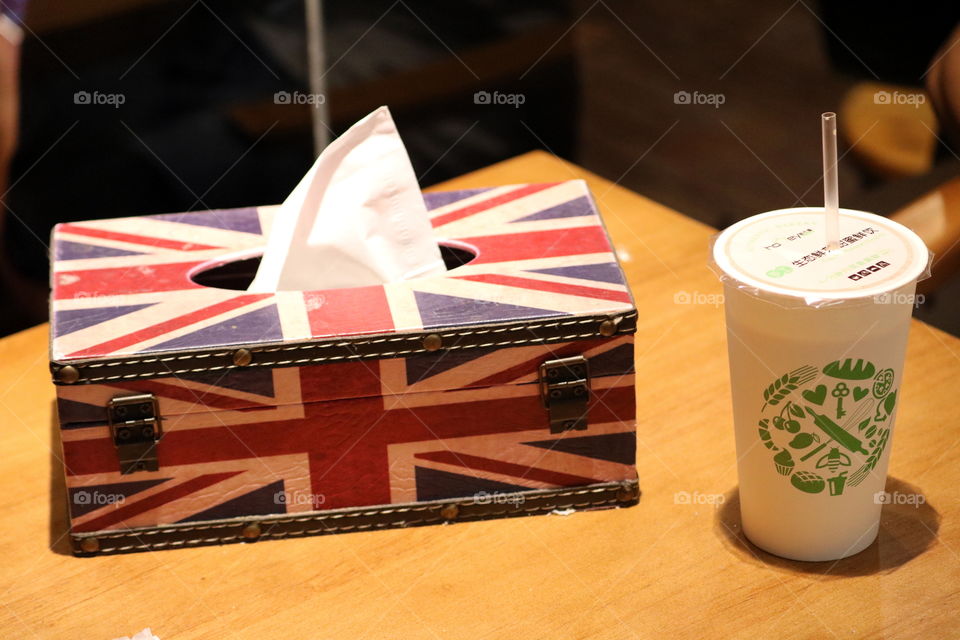 A Beautiful Tissue Box and A Cup of Tea