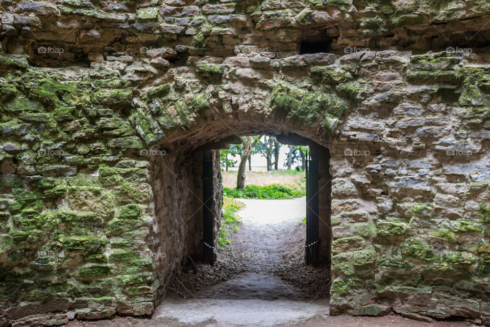 Arch in ancient castle