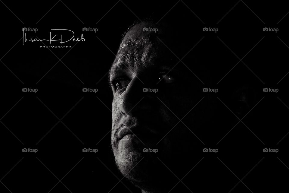 Self portrait (invisible black background effect)2