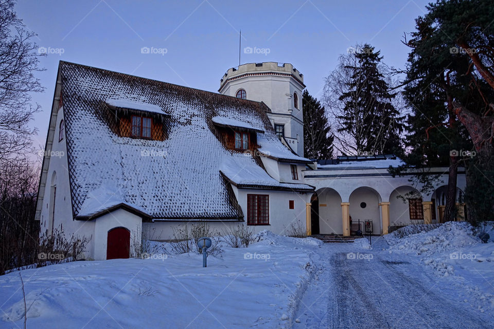 Snowy castle