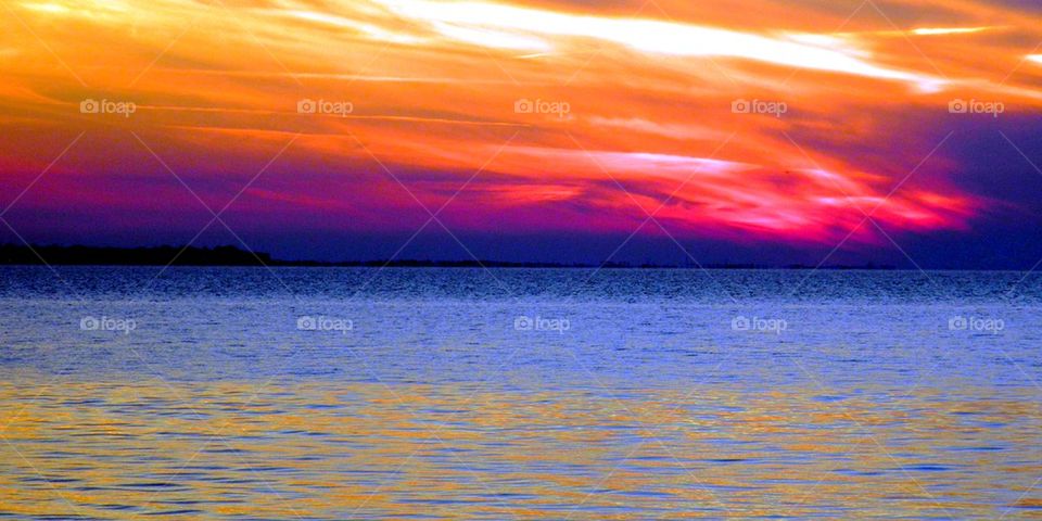 Color wheel sunset