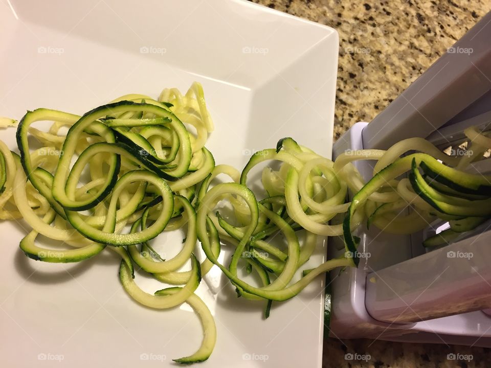 Spiral zucchini