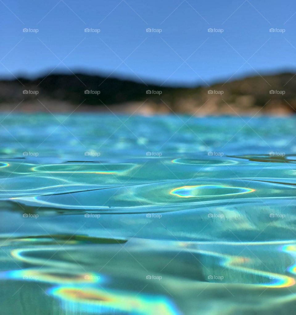 Crystal clear water in Crete