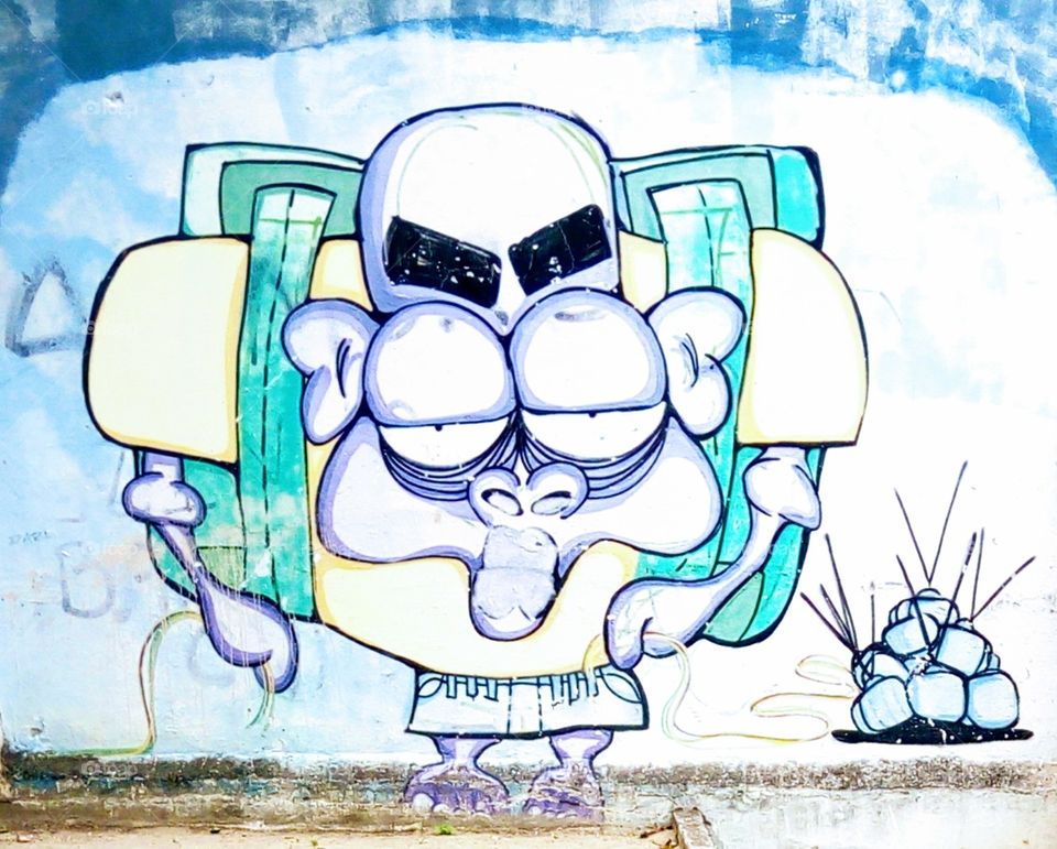 grafite desenho macaco
