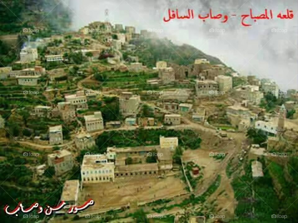 Glory be to God, the magnificent and picturesque view and the natural green trees are a view that is nothing more wonderful than it