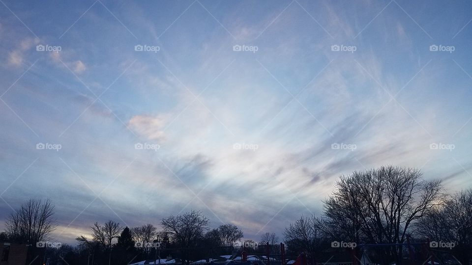 Whispy clouds