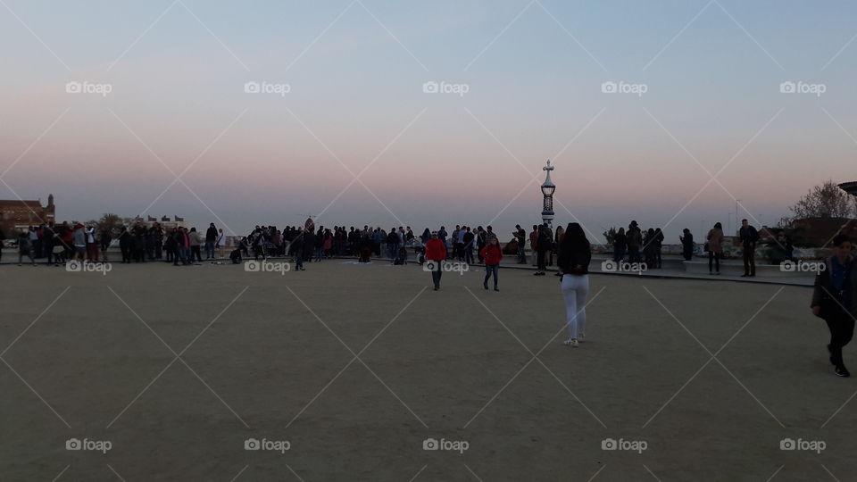 gente paseando