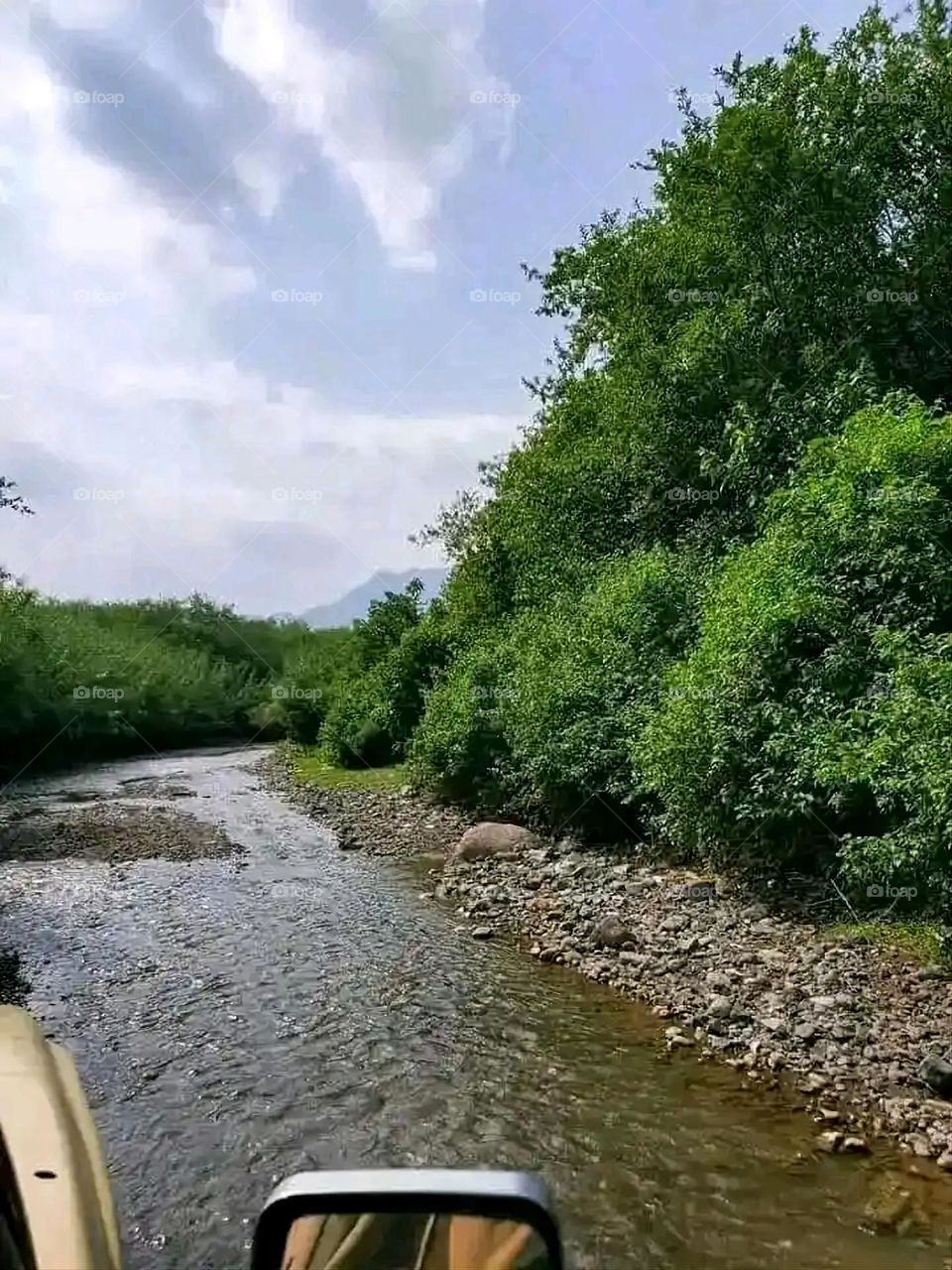 Glory be to God, the magnificent and picturesque view and the natural green trees are a view that is nothing more wonderful than it