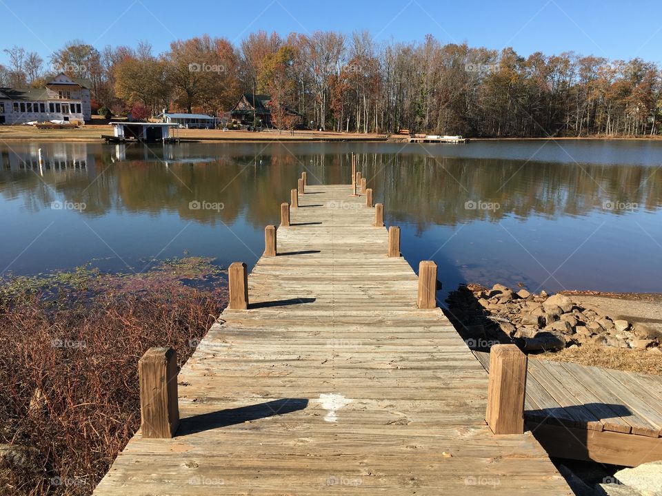 Pier at lake