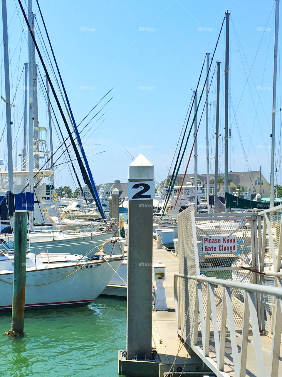 Dock 2 in the harbor at Port Aransas, Texas. 