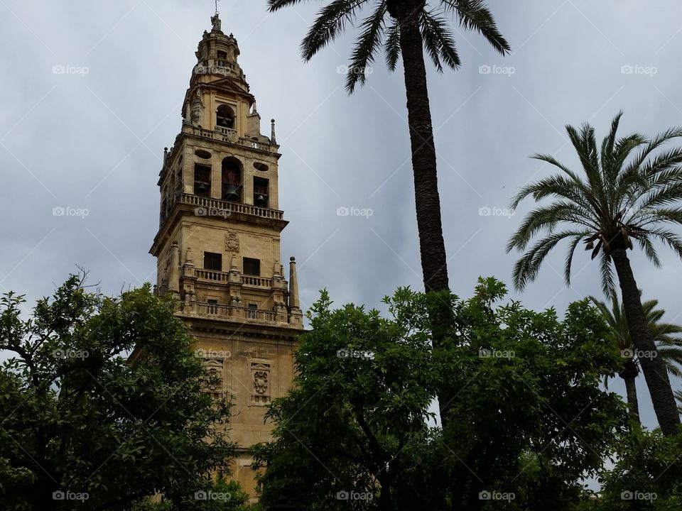 Tower of the Mosque-Cathedral at Córdoba. Córdoba, fusion of cultures