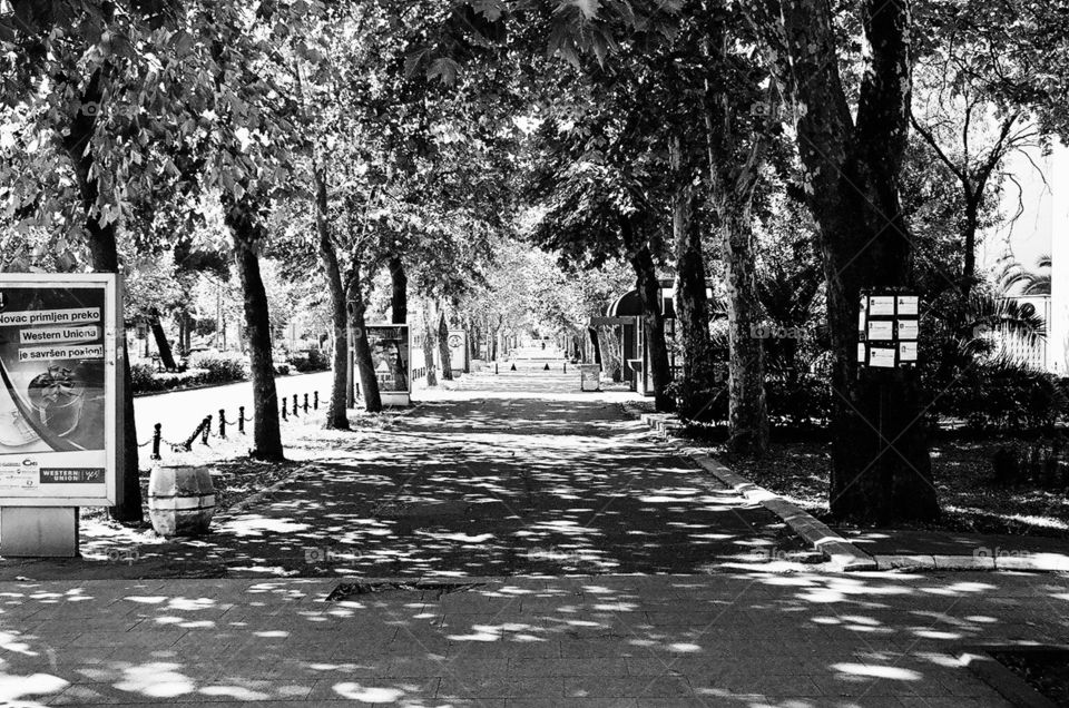 Sidewalk, Podgorica, Montenegro