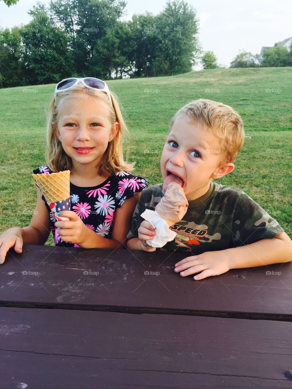 Summertime ice cream. Our family loves our ice cream!