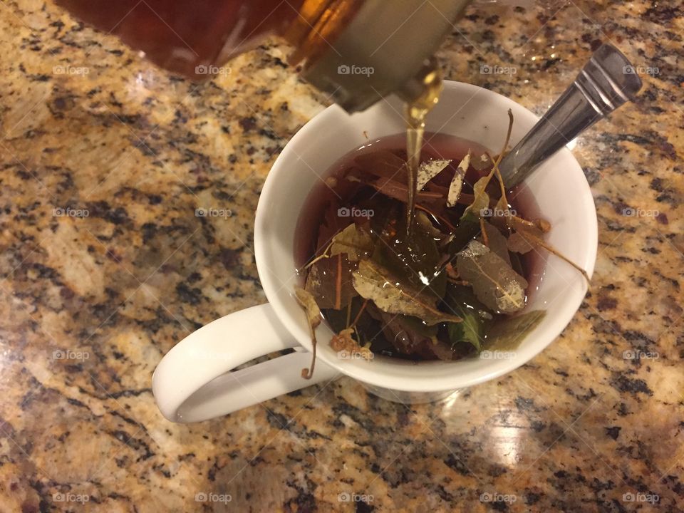 Herbal tea with honey 