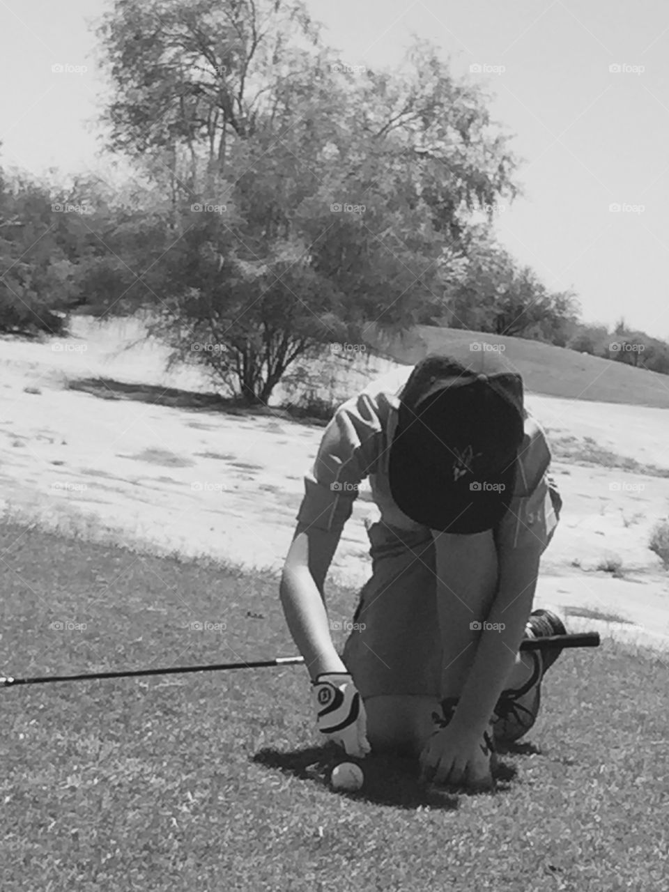 Junior Golfer. Junior golfer