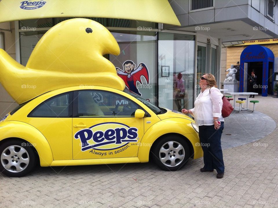 Peeps candy car